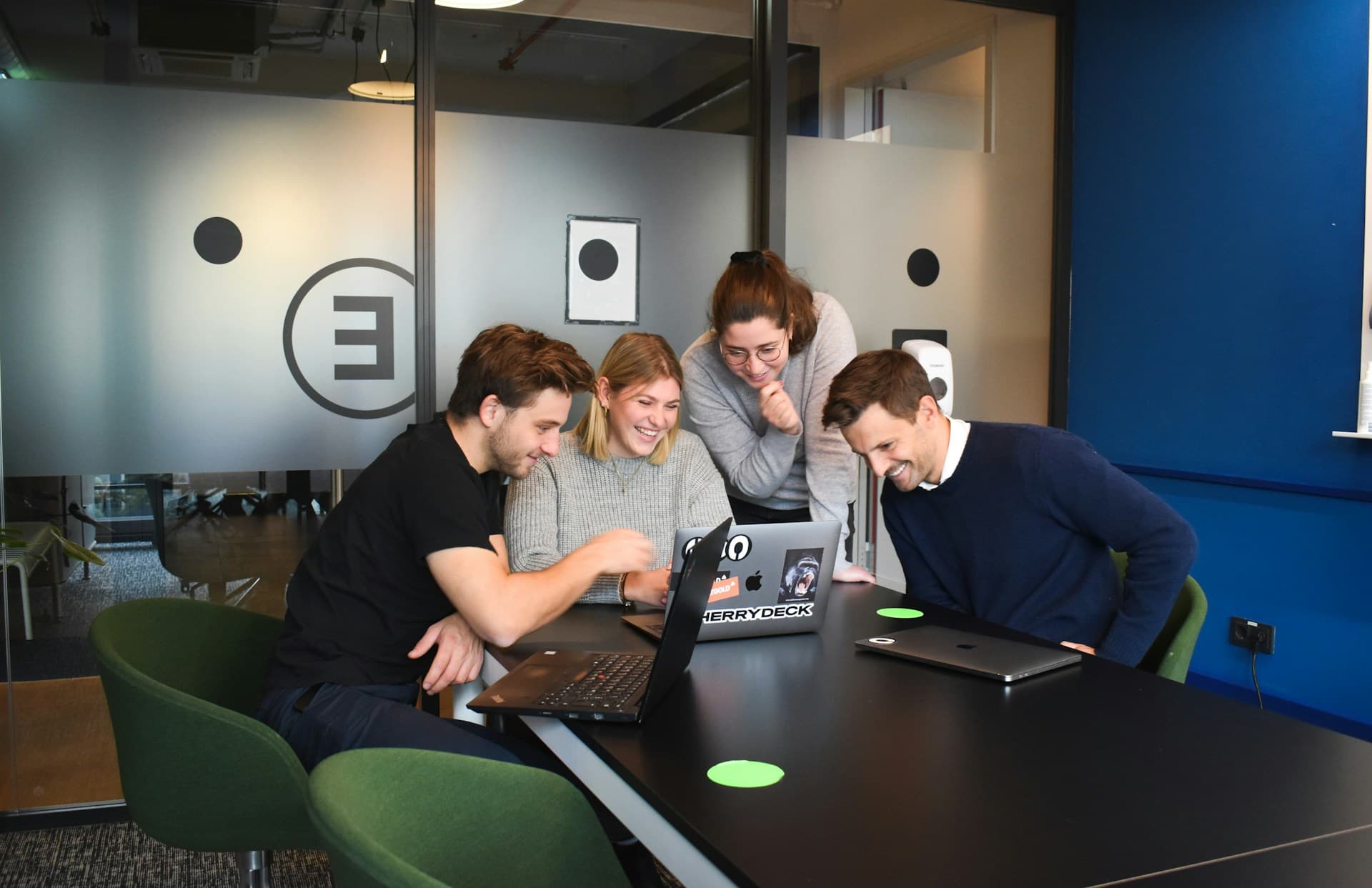 Web design team working